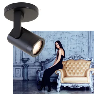 Spot | 10 cm | halospots zwart | GU10 | zwart | metaal | moderne accentverlichting de Highlight – photo produit 2 sur 2