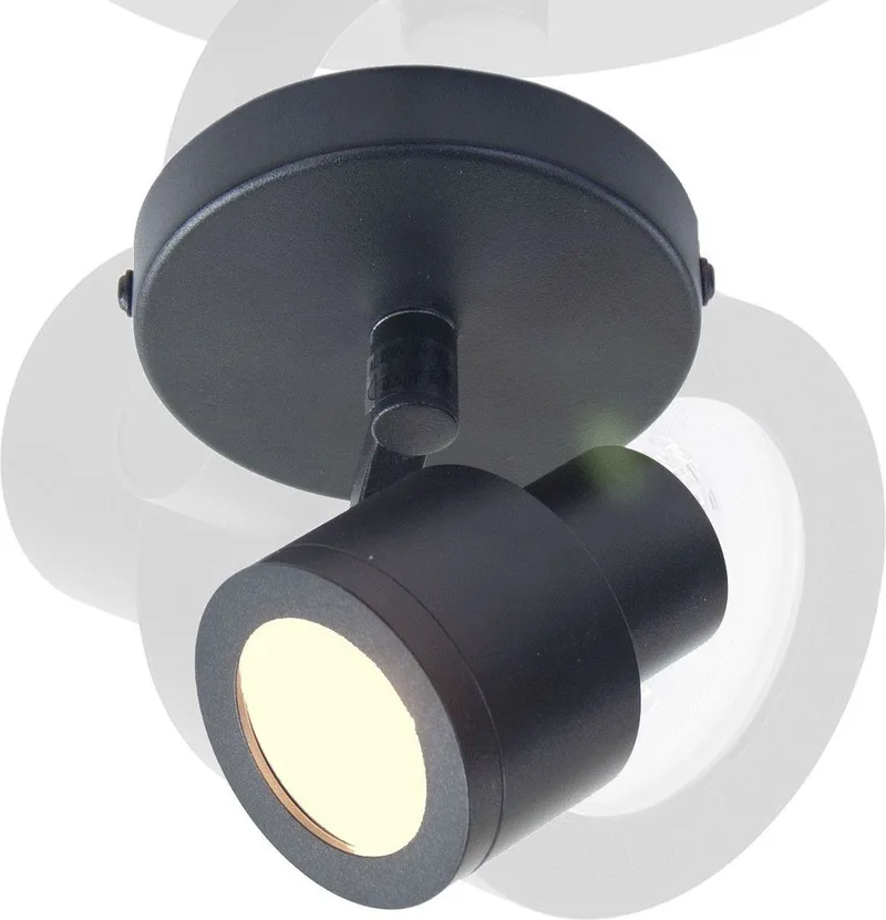 spot Alto 1 lichts - rond - excl. 1x GU10 de Highlight en Noir – photo produit