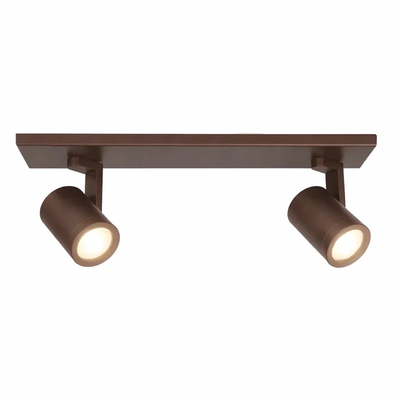 Spot HALO 2 lichts balk cacao de Highlight en Marron – photo produit