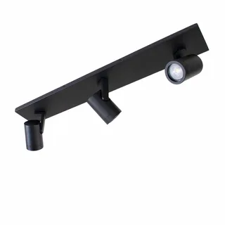 Spot | Halospots zwart | 3 lichts | GU10 | zwart | metaal | moderne verlichting von Highlight – Produktfoto 1 von 2
