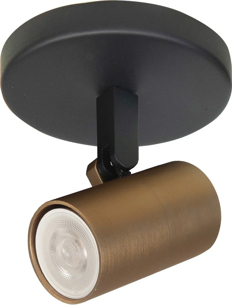 Spot Piccolo Zwart-Goud GU10 mini 35mm 1-Lichts von Highlight in Zwart & Goud – Produktfoto