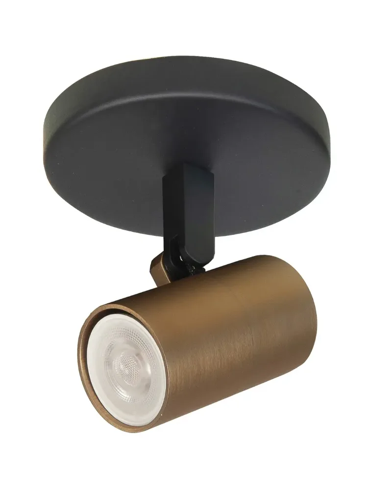 Spot Picollo 1 lichts incl mini GU10 zwart goud by Highlight – product photo