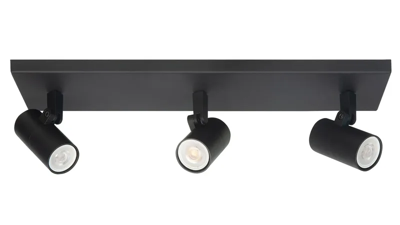 Spot Picollo 3 lichts L 40 cm incl mini GU10 zwart de Highlight – photo produit
