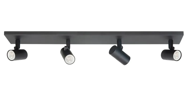 Spot Picollo 4 lichts L 65 cm incl mini GU10 zwart von Highlight – Produktfoto