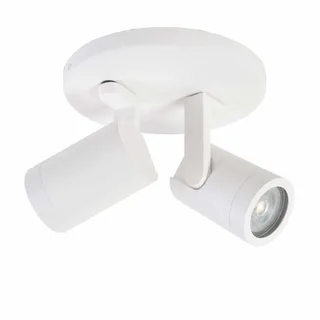 Spot plafond- en wandlamp | 15 cm | Halospots wit | 2 lichts | GU10 | wit | metaal | moderne de Highlight – photo produit 1 sur 2