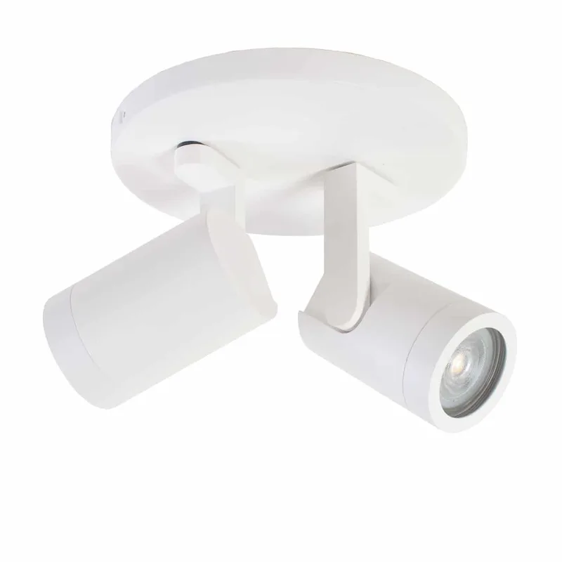 Spot plafond- en wandlamp | 15 cm | Halospots wit | 2 lichts | GU10 | wit | metaal | moderne de Highlight – photo produit 1 sur 2