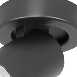 Spot plafondlamp | 10 cm | Oliver spots | GU10 | zwart | kunststof en metaal | modern van Highlight – productfoto 3 van 3