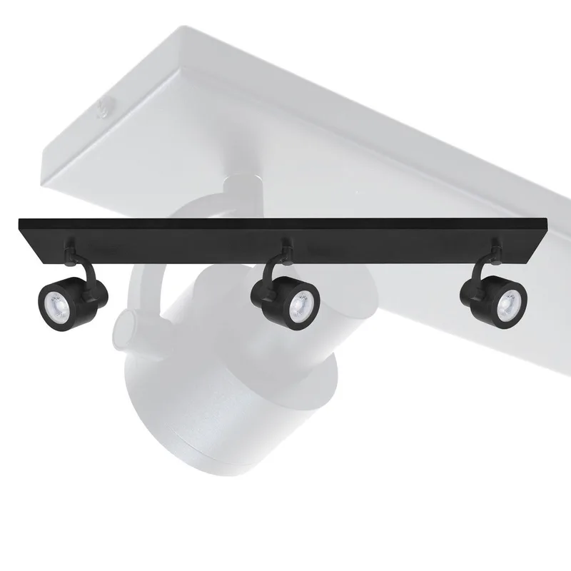 Spot plafondlamp | Alto spots | 3 lichts | GU10 | zwart | metaal | modern industrieel de Highlight – photo produit 1 sur 3