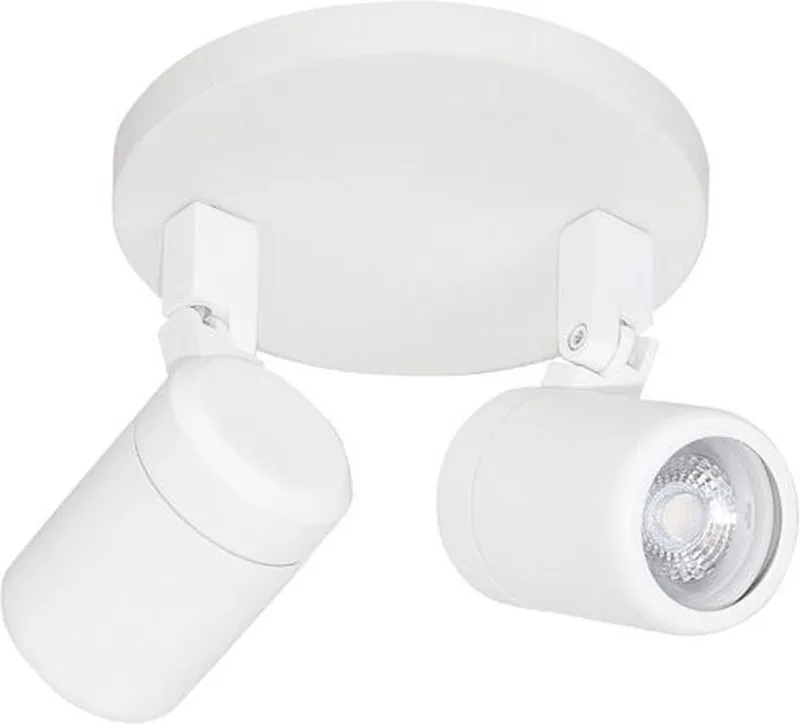 spot Rain 2 lichts rond de Highlight en Blanc – photo produit