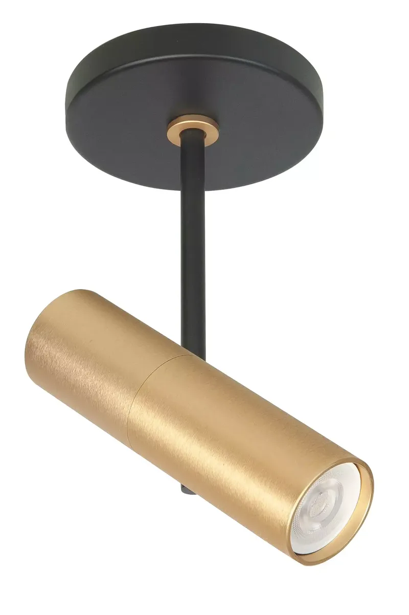 Spot Trend 1 lichts incl mini GU10 zwart goud von Highlight – Produktfoto