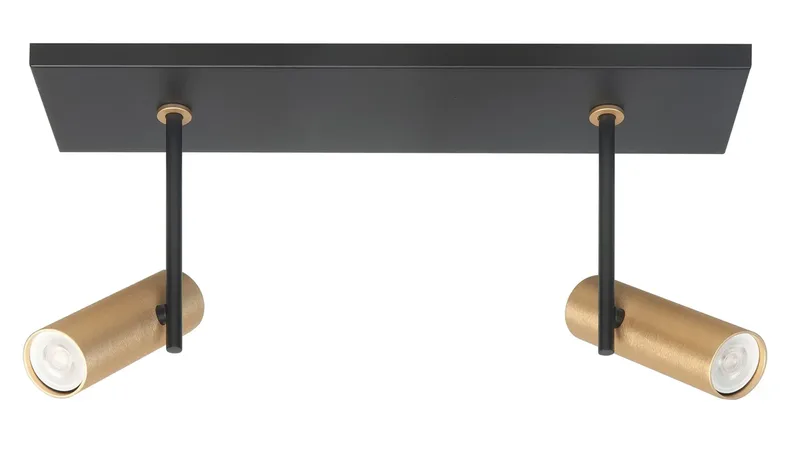 Spot Trend 2 lichts L 40 cm incl mini GU10 zwart goud de Highlight – photo produit
