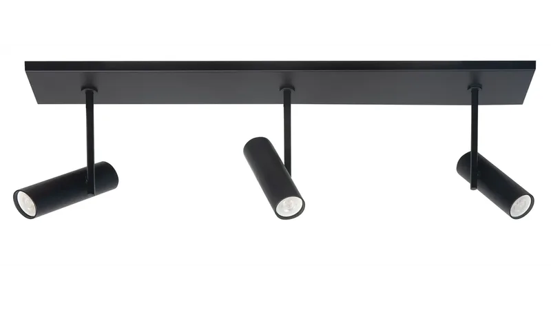 Spot Trend 3 lichts L 65 cm incl mini GU10 zwart de Highlight – photo produit