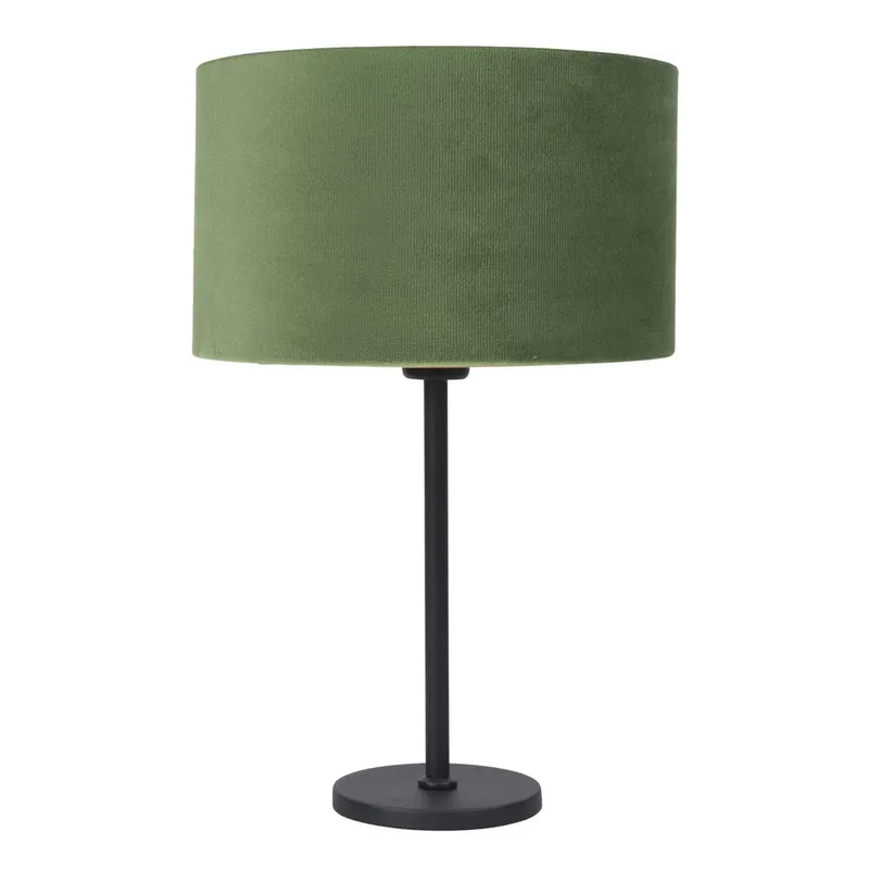 Tafellamp | 30 cm | project | E27 | groen zwart | metaal stof | moderne sfeerverlichting de Highlight – photo produit 1 sur 2