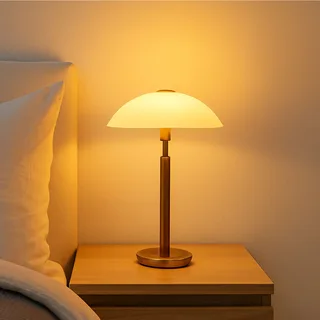 Tafellamp | 30 cm | touch lampen | G9 | brons | glas met metaal | decoratieve, diffuse, functionele de Highlight – photo produit 2 sur 3