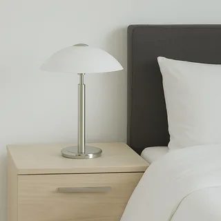 Tafellamp | 30 cm | Touch lampen | G9 | staal wit | glas metaal | moderne sfeer verlichting de Highlight – photo produit 1 sur 3