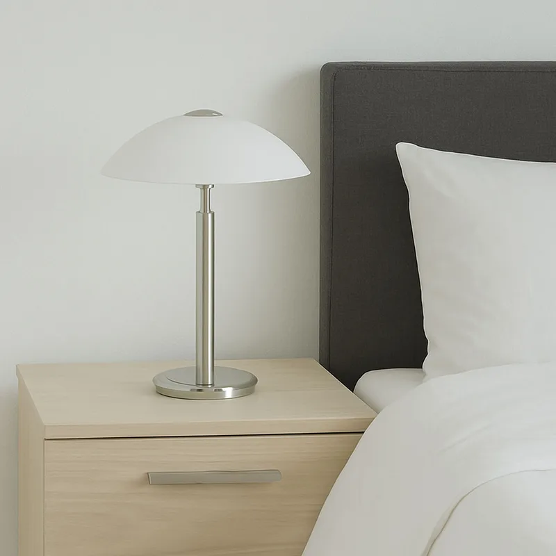 Tafellamp | 30 cm | Touch lampen | G9 | staal wit | glas metaal | moderne sfeer verlichting de Highlight – photo produit 1 sur 3