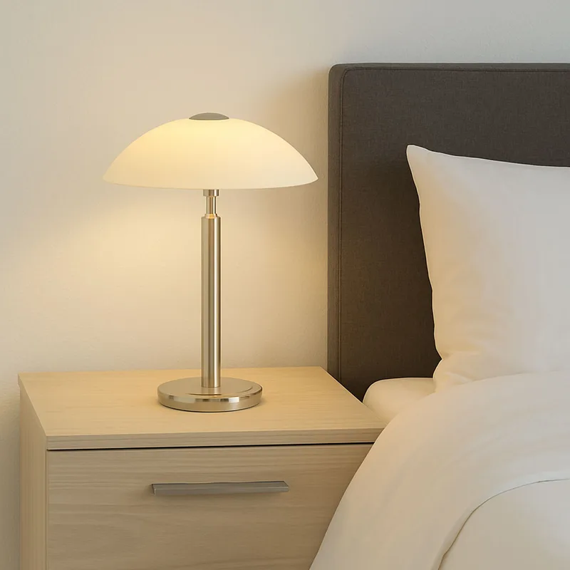 Tafellamp | 30 cm | Touch lampen | G9 | staal wit | glas metaal | moderne sfeer verlichting de Highlight – photo produit 2 sur 3