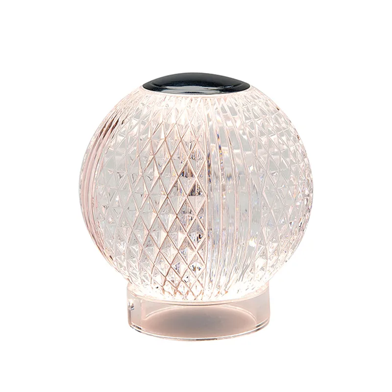 Tafellamp | 9 cm | diamante | 2 lichts | transparant zwart | glas metaal | moderne sfeerverlichting von Highlight – Produktfoto
