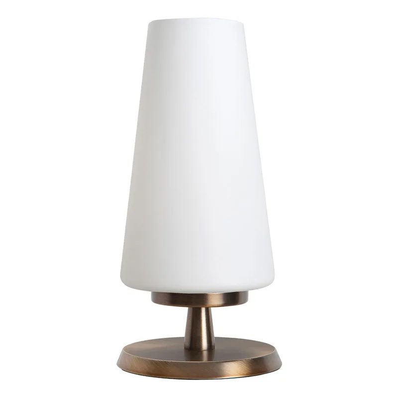 Tafellamp Touch | brons | 20 cm | wit | dimbaar | slaapkamer lamp fra Highlight – produktbillede 2 af 3
