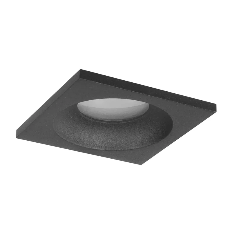 Vierkante badkamer inbouwspot IP44 | zwart de Highlight – photo produit