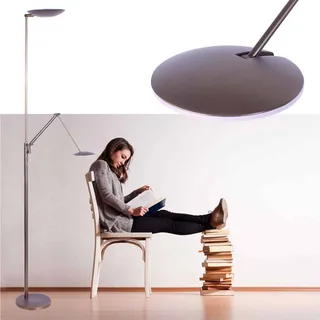 Vloerlamp | 23 cm | sapporo-geneva | 2 lichts | LED | brons | metaal | moderne design verlichting de Highlight – photo produit 2 sur 3