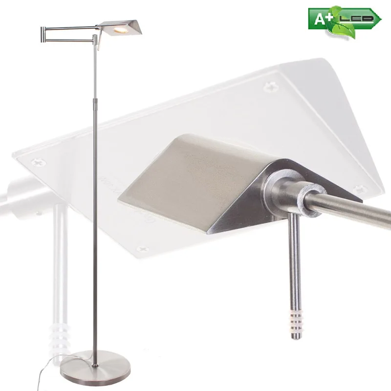 Vloerlamp | 25 cm | led bari leeslampen | LED | grijs staal | metaal | moderne functionele design de Highlight – photo produit 1 sur 3