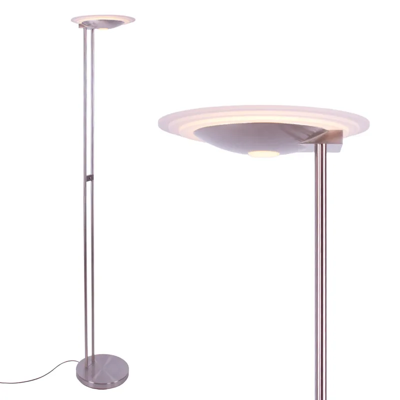 Vloerlamp | 28 cm | biarritz uplighters | staal | metaal | indirecte verlichting | moderne van Highlight – productfoto