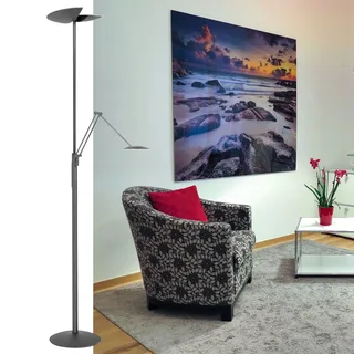 Vloerlamp | 29 cm | Sapporo-Geneva | 3 lichts | LED | zwart | glas kunststof metaal | design modern by Highlight – product photo 2 of 3