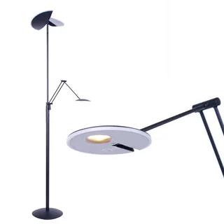Vloerlamp | 29 cm | Sapporo-Geneva | 3 lichts | LED | zwart | glas kunststof metaal | design modern by Highlight – product photo 1 of 3