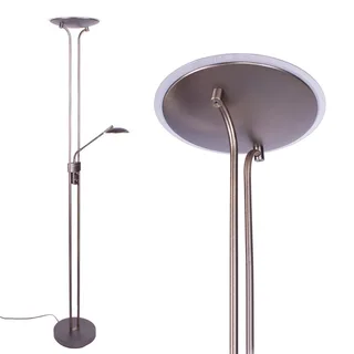 Vloerlamp | 30 cm | empoli vloerlampen | 2 lichts | LED | brons/bruin | glas metaal | design by Highlight – product photo 1 of 3