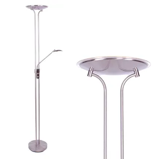 Vloerlamp | 30 cm | Empoli vloerlampen | 2 lichts | LED | staal/grijs | glas en metaal | design von Highlight – Produktfoto 1 von 3
