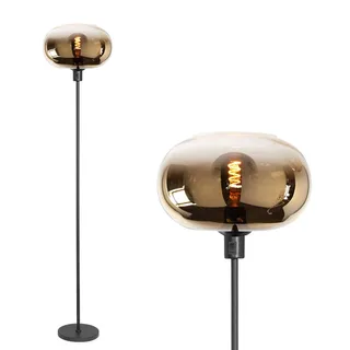 Vloerlamp | 31 cm | Bellini | E27 | goud zwart glas metaal | moderne decoratieve sfeerverlichting de Highlight – photo produit 1 sur 3