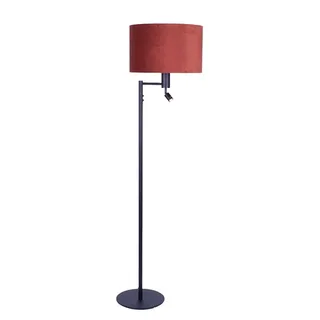 Vloerlamp | 40 cm | vloerlampen met kap | 2 lichts | E27 | goud koper zwart | metaal stof | modern de Highlight – photo produit 1 sur 3