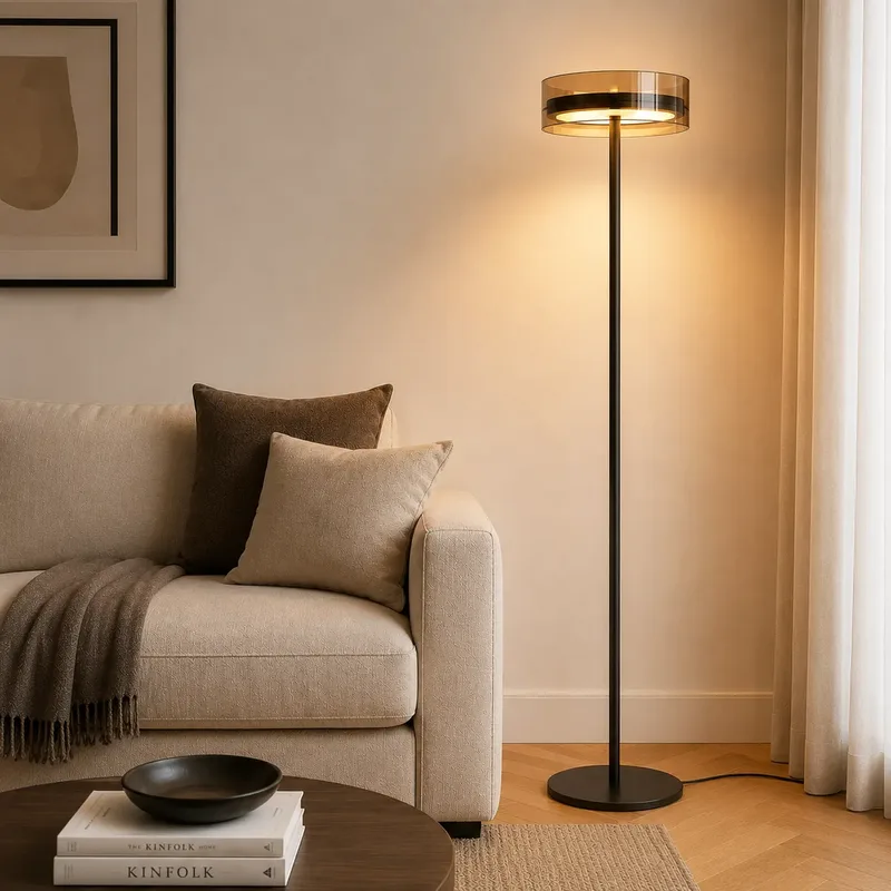 Vloerlamp Enzo H 165 cm zwart de Highlight – photo produit