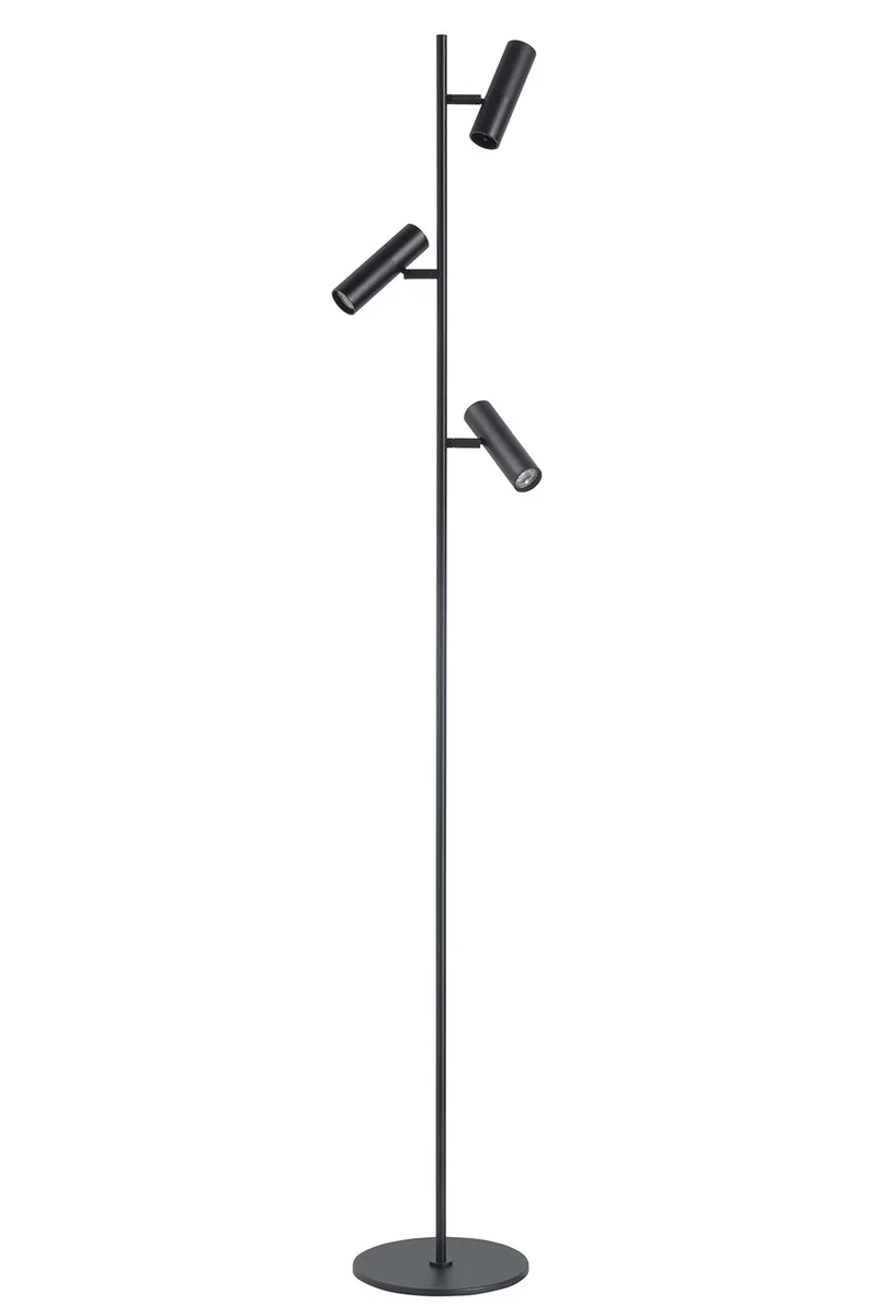 Vloerlamp Trend 3 lichts H 158 cm incl mini GU10 zwart de Highlight – photo produit