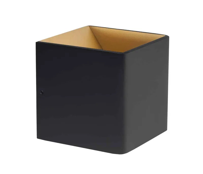 Wandlamp | 10 cm | strijklicht wandlampen | LED | goud zwart | aluminium metaal | moderne design de Highlight – photo produit