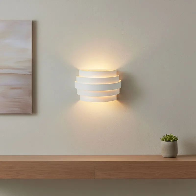 Wandlamp | 20 cm | scudo wandlampen | G9 | goud, wit | aluminium, metaal | decoratieve verlichting de Highlight – photo produit 1 sur 3
