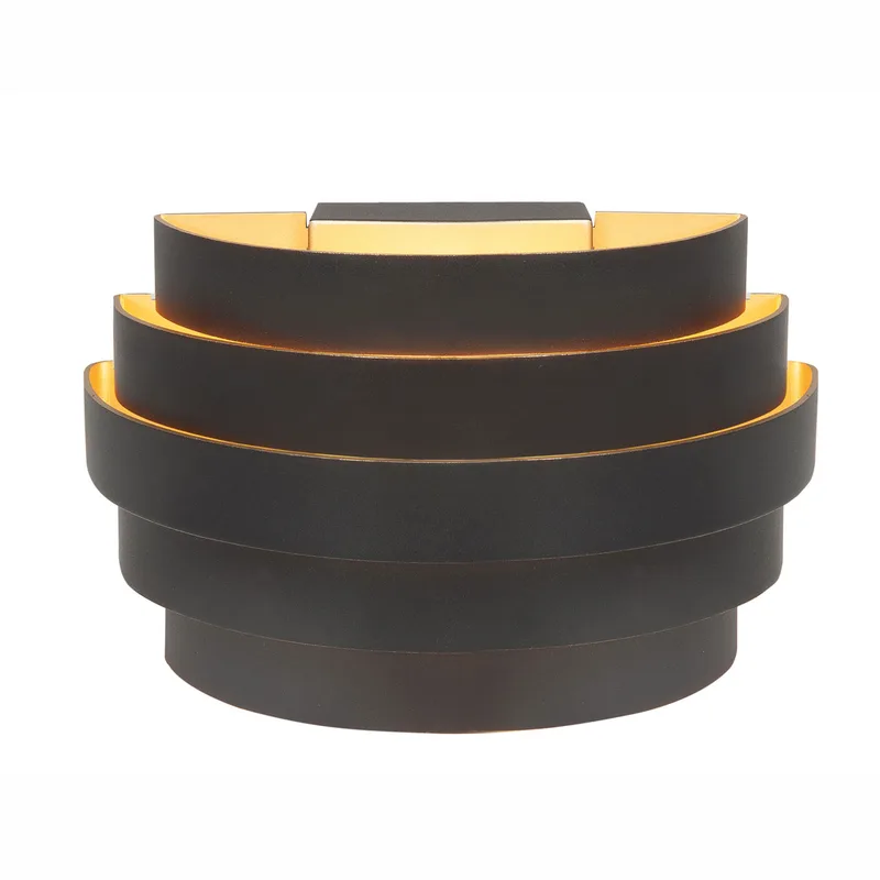 Wandlamp | 20 cm | Scudo wandlampen | G9 | goud, zwart | aluminium, metaal | moderne design fra Highlight – produktbillede 2 af 3