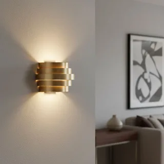 Wandlamp | 20 cm | Scudo wandlampen | G9 | messing | aluminium metaal | design verlichting von Highlight – Produktfoto 1 von 3
