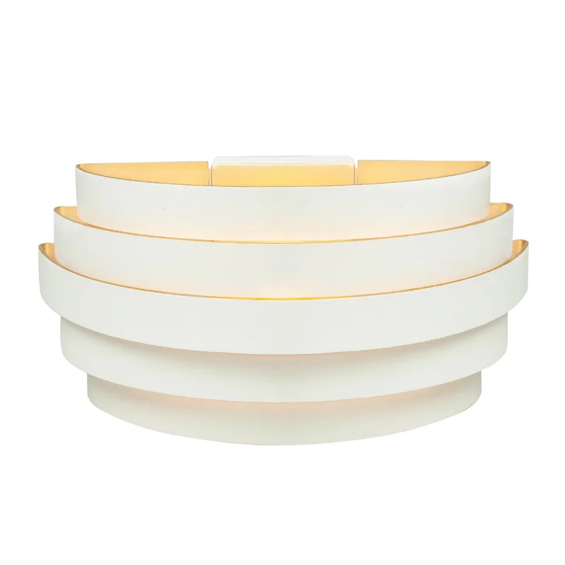 Wandlamp | 25 cm | Scudo wandlampen | G9 | goud wit | aluminium metaal | moderne design decoratieve de Highlight – photo produit 2 sur 3