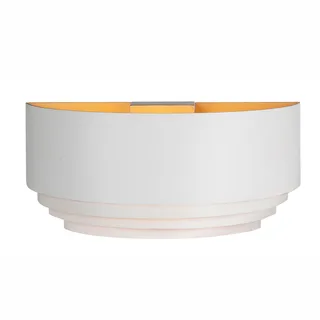 Wandlamp | 30 cm | Sofia/elena | E14 | goud, wit | aluminium, metaal | design verlichting, moderne by Highlight – product photo 2 of 3