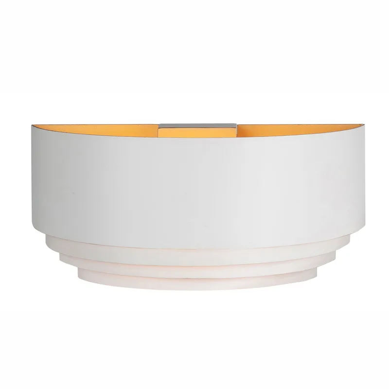 Wandlamp | 30 cm | Sofia/elena | E14 | goud, wit | aluminium, metaal | design verlichting, moderne by Highlight – product photo 2 of 3