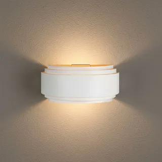 Wandlamp | 30 cm | Sofia/elena | E14 | goud, wit | aluminium, metaal | moderne, design, decoratieve van Highlight – productfoto 1 van 3