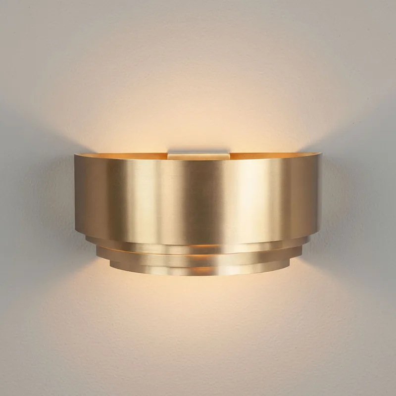Wandlamp | 30 cm | Sofia/elena | E14 | messing | aluminium metaal | design moderne trendy by Highlight – product photo 1 of 3