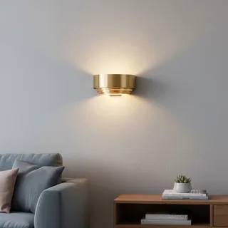 Wandlamp | 30 cm | Sofia/elena | E14 | messing | aluminium metaal | design moderne trendy by Highlight – product photo 2 of 3