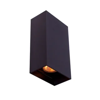 Wandlamp | Crown / Eros / Hera | 2 lichts | GU10 | zwart | aluminium metaal | moderne design sfeer de Highlight – photo produit 1 sur 3