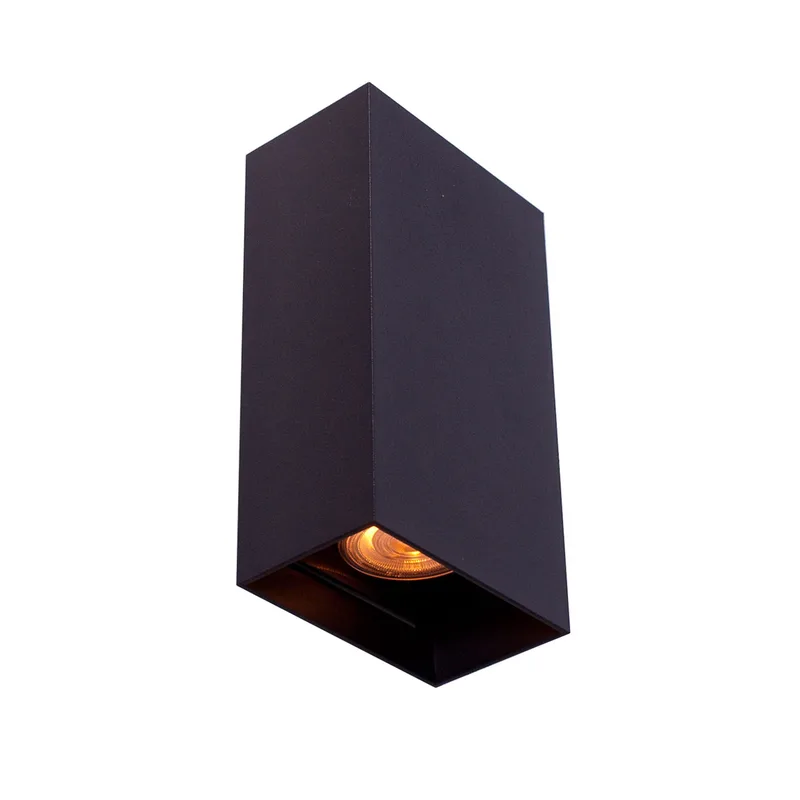 Wandlamp | Crown / Eros / Hera | 2 lichts | GU10 | zwart | aluminium metaal | moderne design sfeer de Highlight – photo produit 1 sur 3