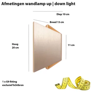 Wandlamp | Crown / Eros / Hera | G9 | goud | aluminium metaal | moderne design sfeer verlichting von Highlight – Produktfoto 3 von 3