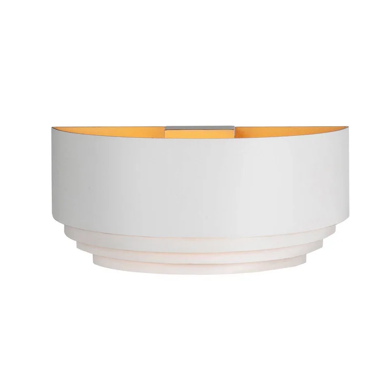 Wandlamp Elena, breedte 30 cm, aluminium, E14 fra Highlight i Hvid – produktbillede