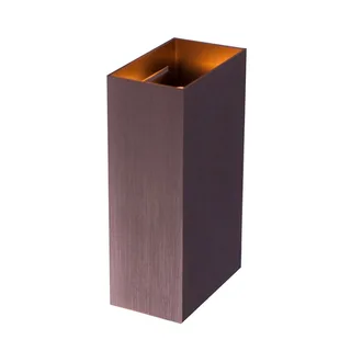Wandlamp | Eros | 2 lichts | GU10 | brons bruin | aluminium metaal | moderne design sfeer de Highlight – photo produit 1 sur 3